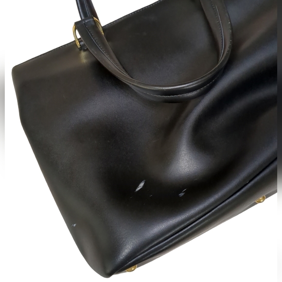 Longchamp Honoré 404 Small Tote Bag in Soft Black Leather - Picture 4 of 5